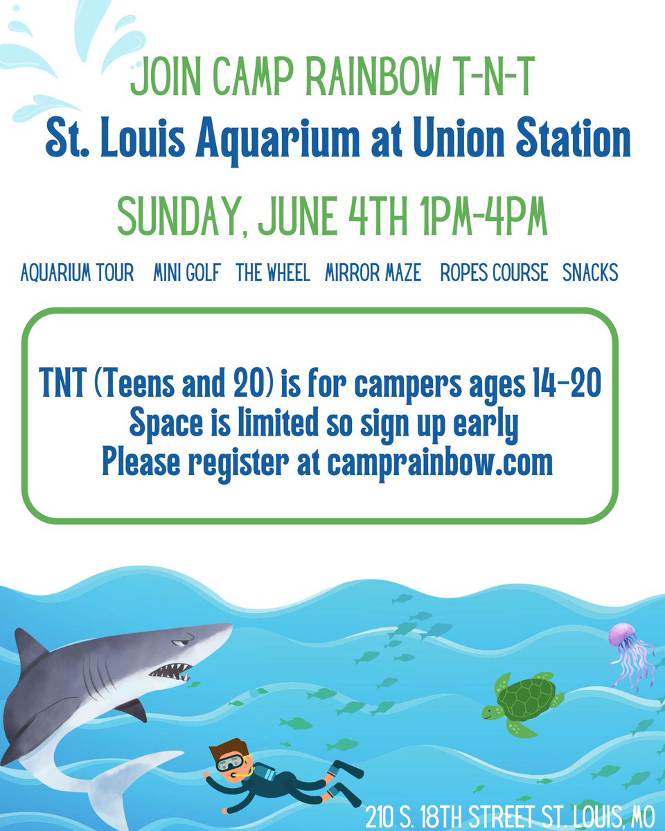 CampRainbow_STL's tweet photo. Less than a month until our TNT events! 💥 Have you registered yet? Join us for a night of fun, games, and connection! https://t.co/YTaCznSRMr