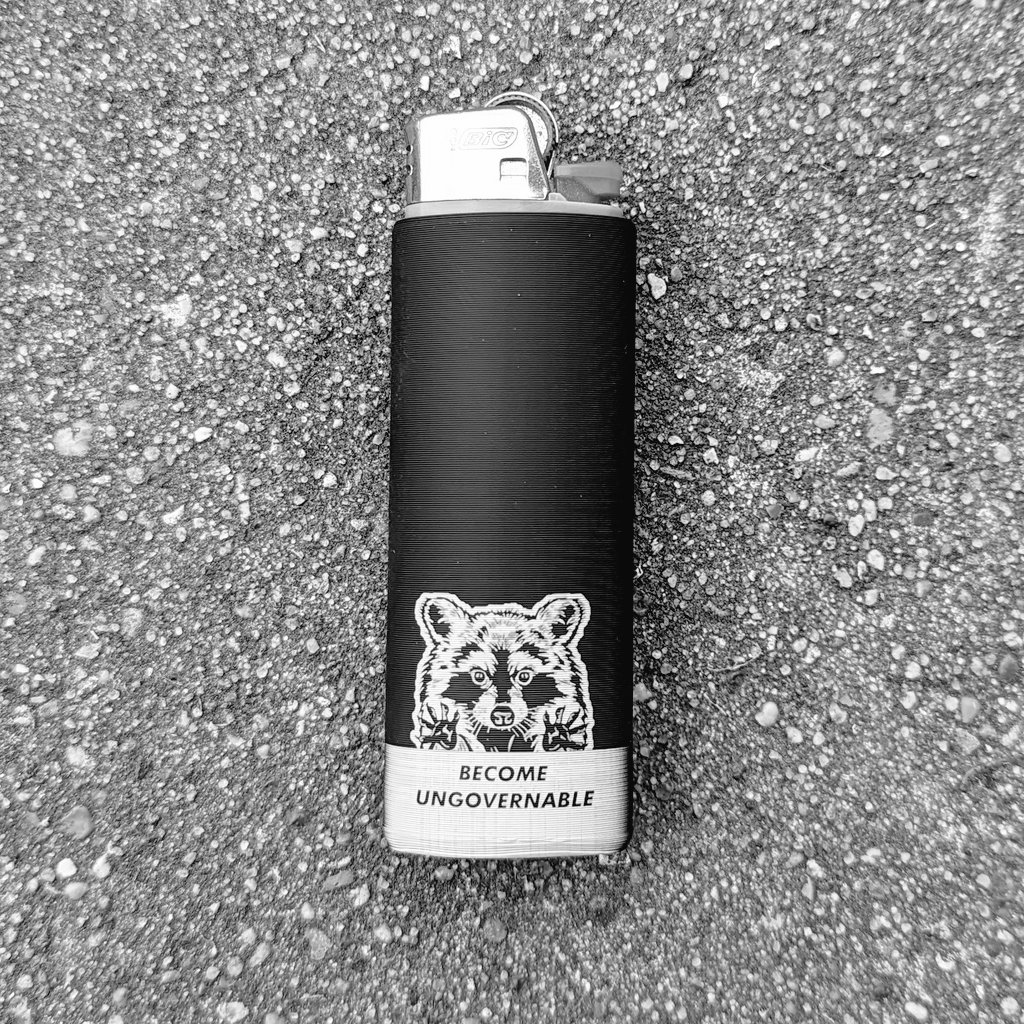 Toying with some new ideas. 3D Printed Box Lighter case, then laser engraved with our #BecomeUngovernable design. What do you guys and gals think?