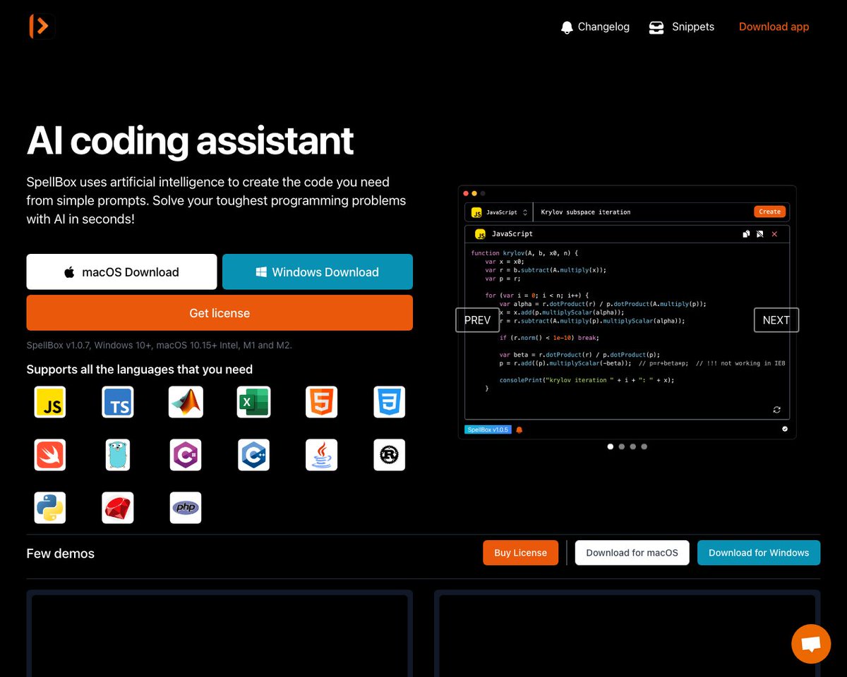 enbifa's tweet image. 🔥💡Discover "Spellbox" 

The 🥷 Code Assistant AI Tool

Try it at spellbox.app

Follow me for new #AI Tools.

Check it out among hundreds of other AI tools on my #AIToolbox repository:

github.com/enbifa/AI-Tool… 

#Spellbox
#AI