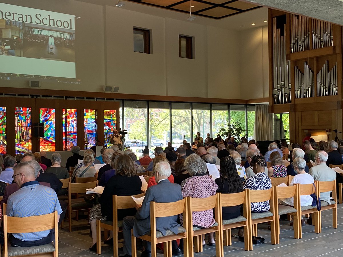It’s a packed <a href="/ELCA/">ELCA Lutherans</a> chapel and zoom at the <a href="/LSTChicago/">Lutheran School of Theology at Chicago</a> where we bid farewell to the Ruth and Paul Manz organ!
