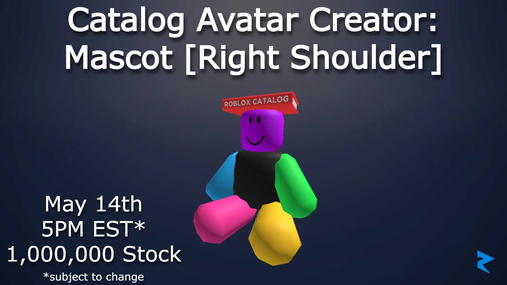 Catalog Avatar Creator: Mascot [Right Shoulder] - Roblox