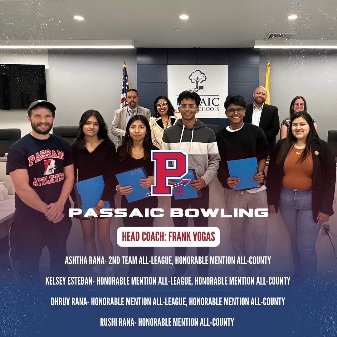 PassaicSchools's tweet photo. Congrats to our Winter Athletes! 🎉👏 We applaud those who received all-league, all-county, and honorable mentions in Boys &amp; Girls Basketball, Bowling, Cheerleading, Indoor Track, Wrestling, and Swimming. 🏀🎳📣🏃‍♀️🤼‍♂️🏊‍♀️ Your dedication and talent have paid off. Keep dominating! 🏆 https://t.co/H9ob6gAIp2