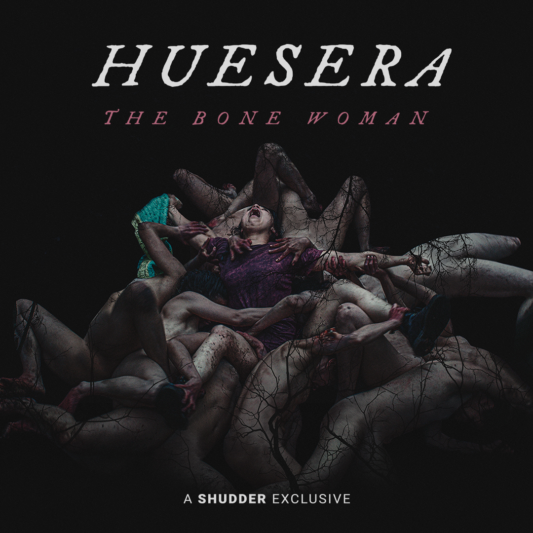 Shudder's tweet photo. Valeria has long dreamed about becoming a mother. After learning that she's pregnant, she expects to feel happy, yet something's off...

HUESERA: THE BONE WOMAN – A #Shudder Exclusive starts streaming tomorrow. https://t.co/Pl5A83ne6L