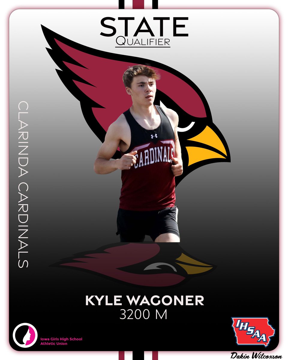 Men’s 3200 sweep for the Cards: Treyton Schaapherder is your champ and Kyle Wagoner runner up. Both are headed to State! 🔥 #BirdGang