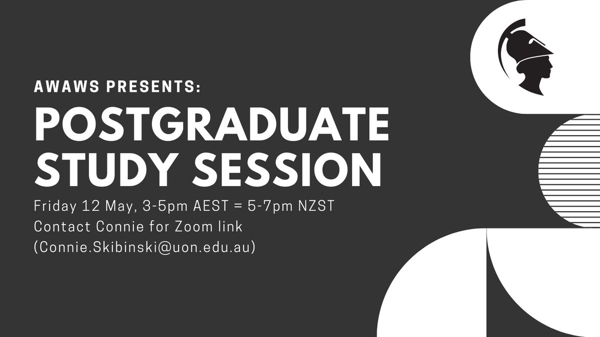 res_australes's tweet photo. May 12 online #AWAWS @WomenAncient Postgraduate Study Session - 3-5pm AEST, 5-7pm NZST - contact @SkibinskiConnie for link https://t.co/VdN6m7vfCe