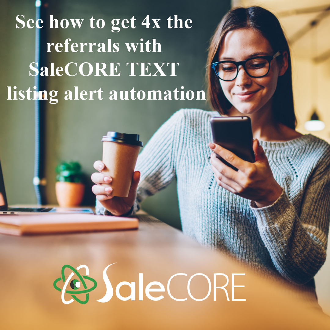heathcraig's tweet photo. See how to get 4x the referrals with SaleCORE TEXT listing alert automation! Visit: https://t.co/5bSIrHAzSb https://t.co/0h2eSx05u0
