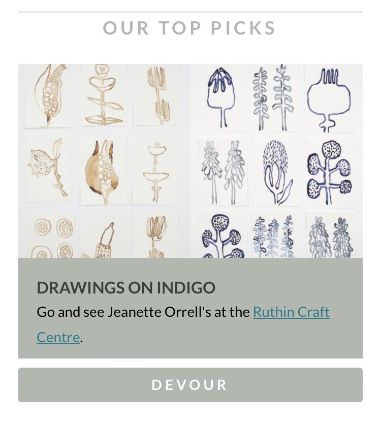 Jeanette Orrell at Ruthin Craft Centre is <a href="/SelvedgeMag/">Selvedge Magazine</a> TOP PICK