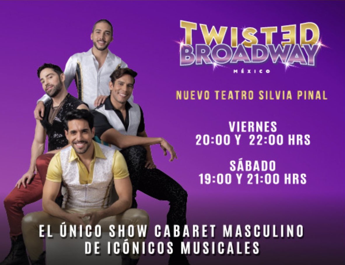 Gana uno de los pases dobles de #TwistedBroadway este sábado a las 9 pm.
Para participar responde a este post con tu nombre y da ❤️🔄
Únicamente puedes participar si eres seguidor de Teatrofiliamx