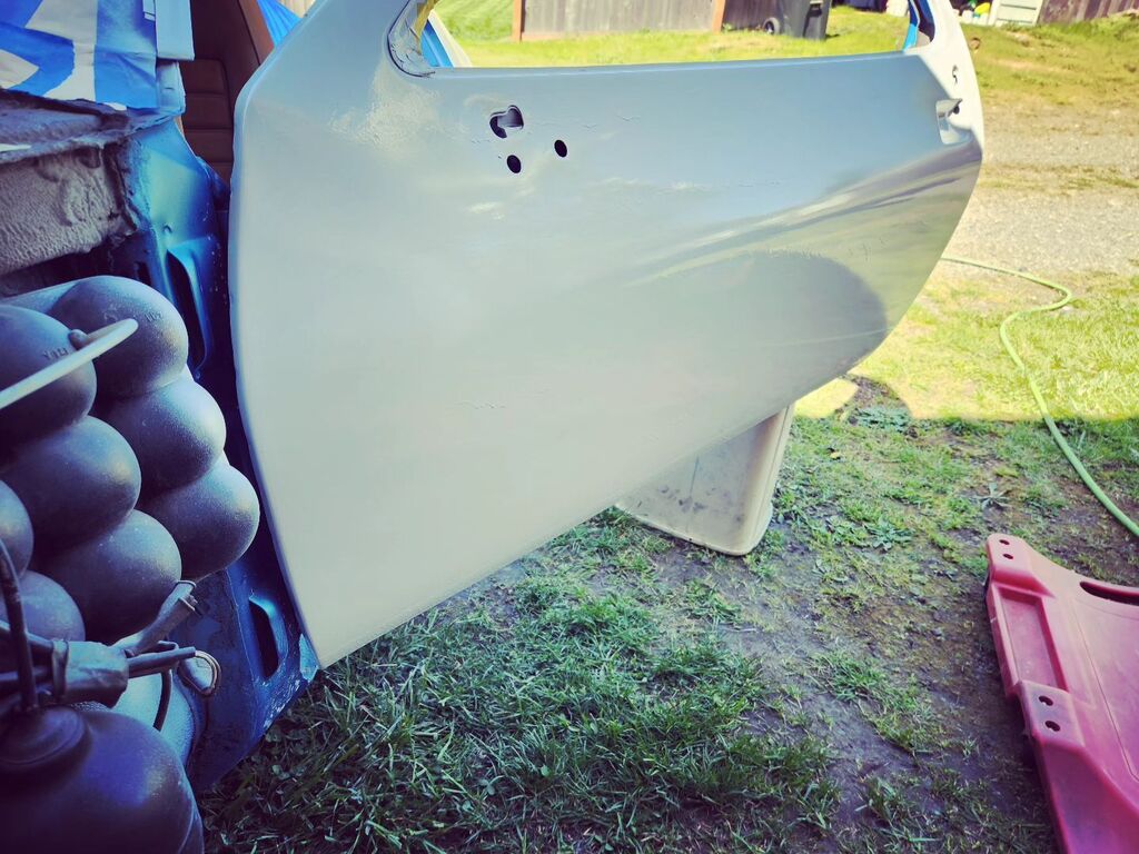throttlegrotto's tweet photo. The epoxy sealer ran like a scalded dog on the drivers door on the #92hate . I'll sand out the runs, but it's just annoying. I'm going to try and get the passenger door done this weekend, and then it's time to lose fingerprints as I block out the whole c… https://t.co/PdgX6XWtUm https://t.co/onx5yxfRYD