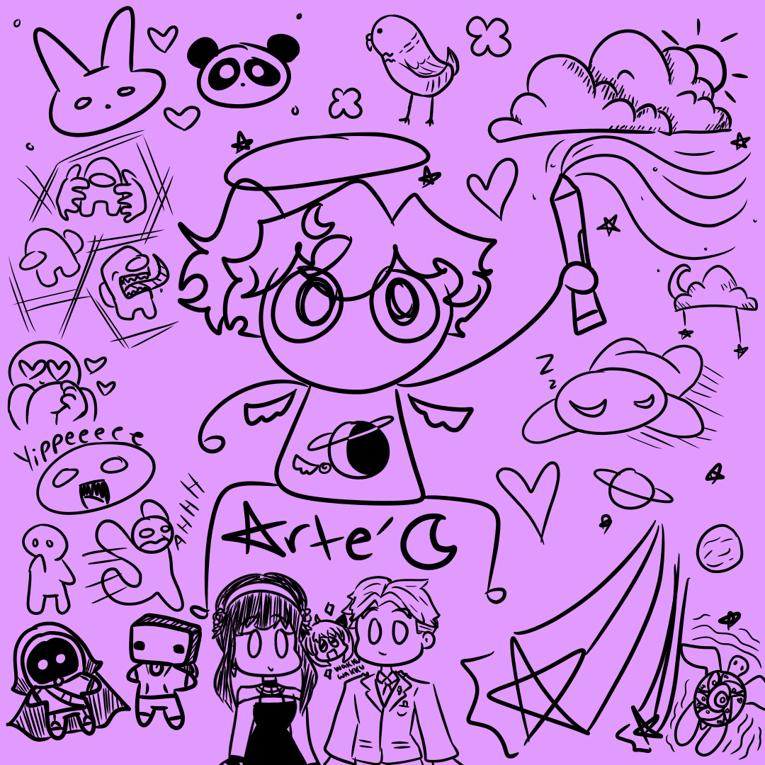 BadBoyMoon_'s tweet photo. Hai everyone! I have doodle commissions open for fun wacky doodles in my style -w- Minimum you have to pay is just $1 !!!! So if you are interested, here's my link!! 💜

https://t.co/XPn2oCuFIk https://t.co/nSDUWM98QO