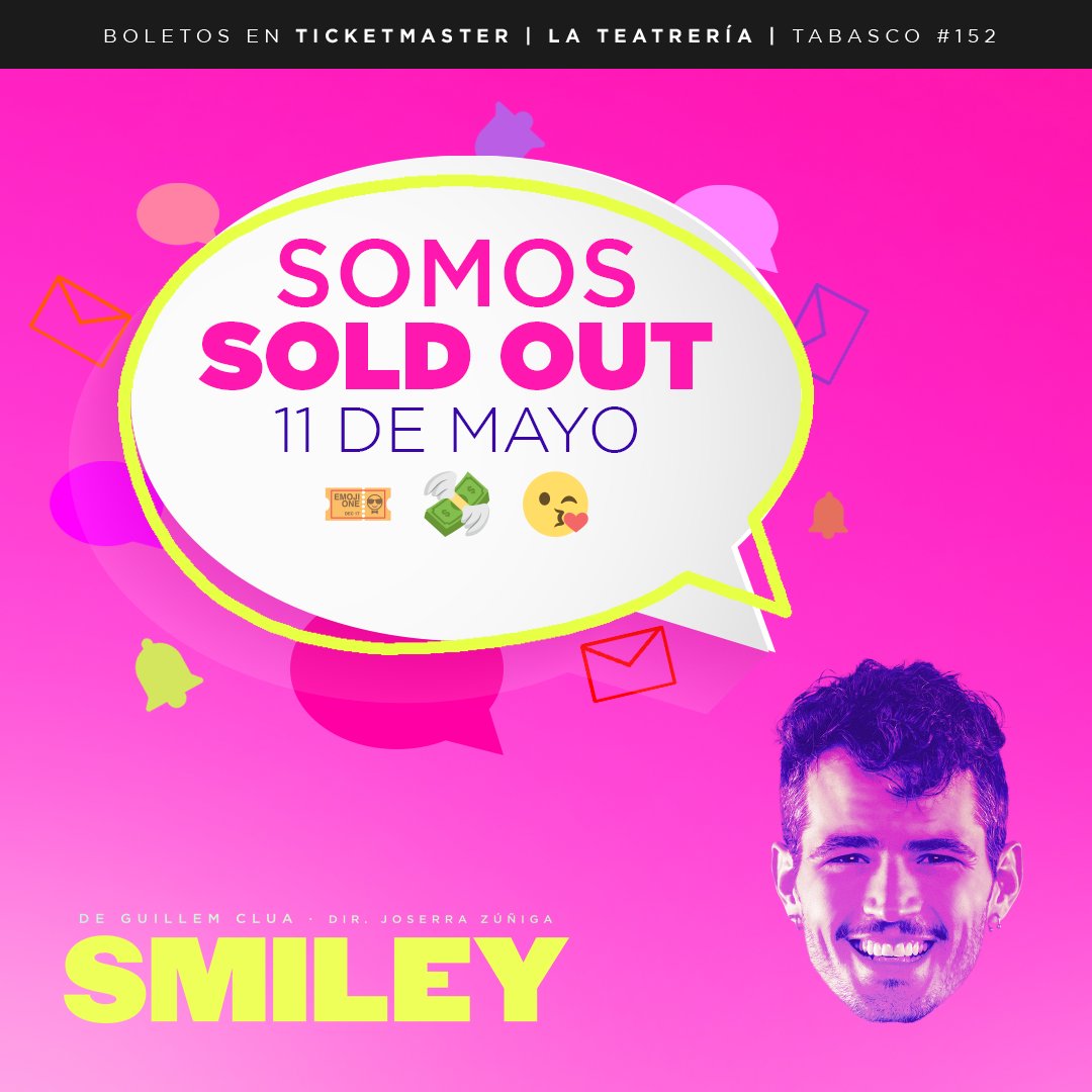Una función más con #SoldOut para #Smiley 😜 ¡Anticipa tus boletos porque la próxima semana es la última función de @JesusZavala_MX ! No te la vas a querer perder 🙌🏻