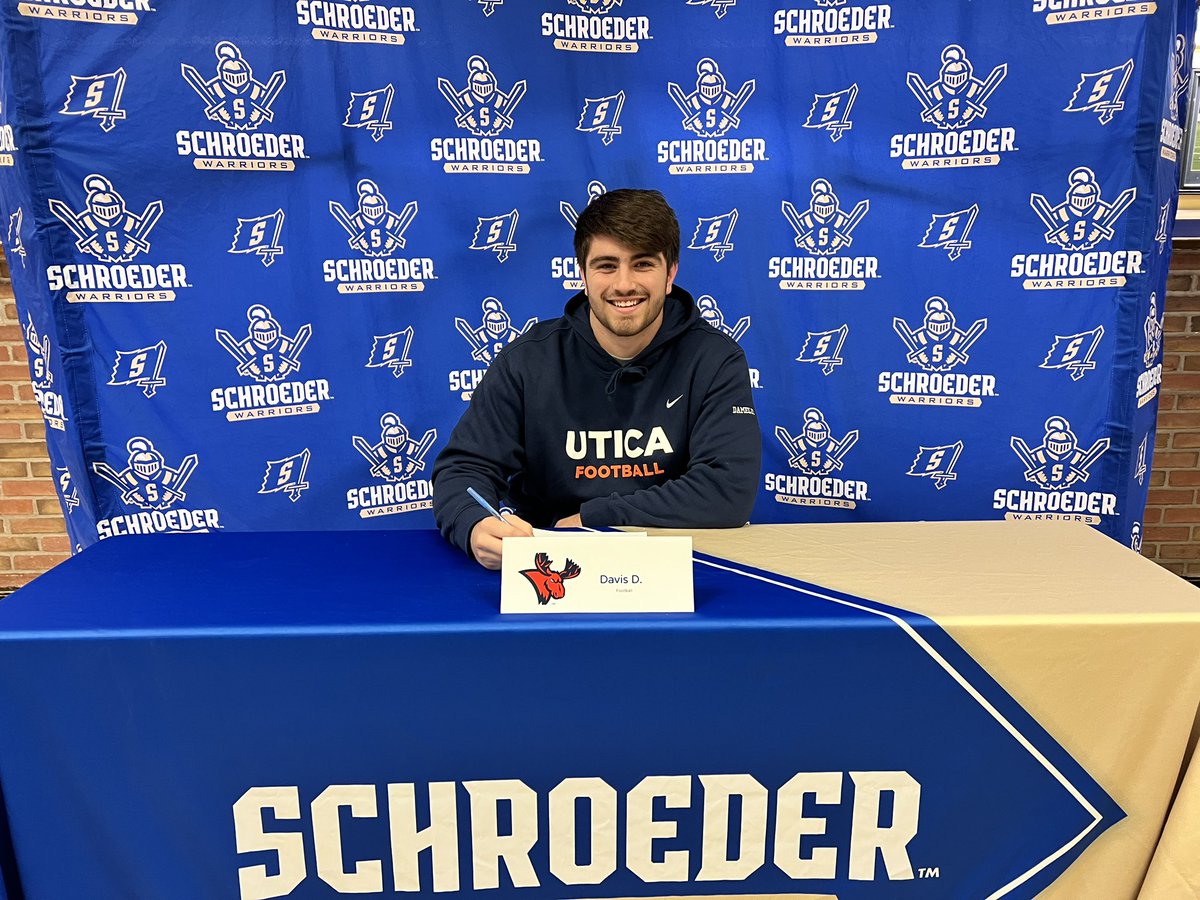 Signing Day // ✍️ Davis is off to help <a href="/Utica_Football/">Utica Football</a> ~ Very proud of the leader he has become!  Good Luck!

 #WeAreWarr1ors⚔️ | #NextLevelWarrior