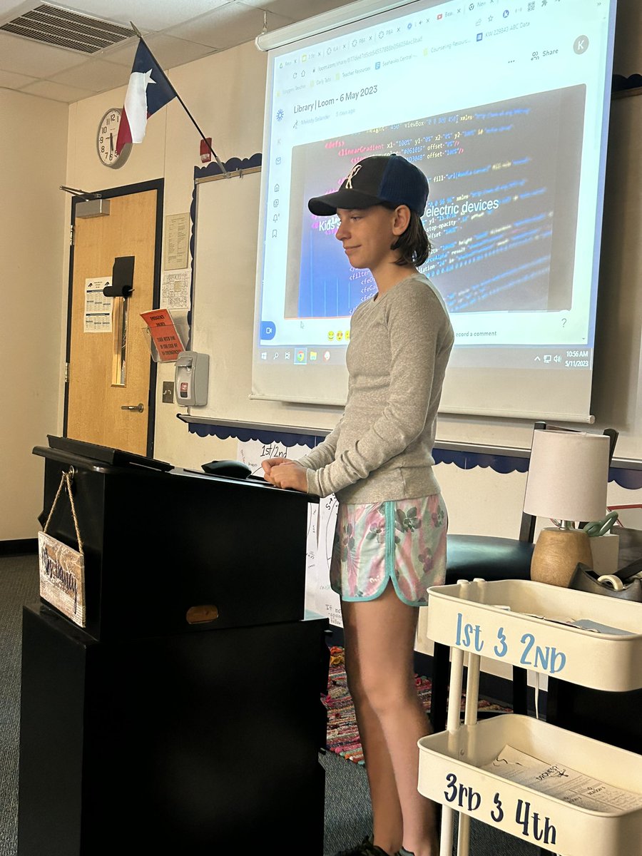 KamberDancy's tweet photo. Is technology helpful or harmful to society…my 6th graders supported their stance today in their PBA 4 Argumentative Presentations! #ScogginsMS #FISDmadetoshine https://t.co/v3SNKNjyOc