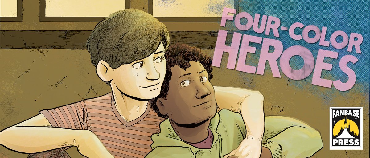 4ColorHeroesGN's tweet photo. .@Fanbase_Press' #LGBTQ+ coming-of-age #GraphicNovel, @4ColorHeroesGN (@RichardFairgray), follows 2 boys from wildly different worlds who find love &amp; self-discovery through the pages of a #ComicBook. Releasing July 2023! (@hooplaDigital @comicsplus) https://t.co/6Z8tENp76W https://t.co/Sw50f34EN3