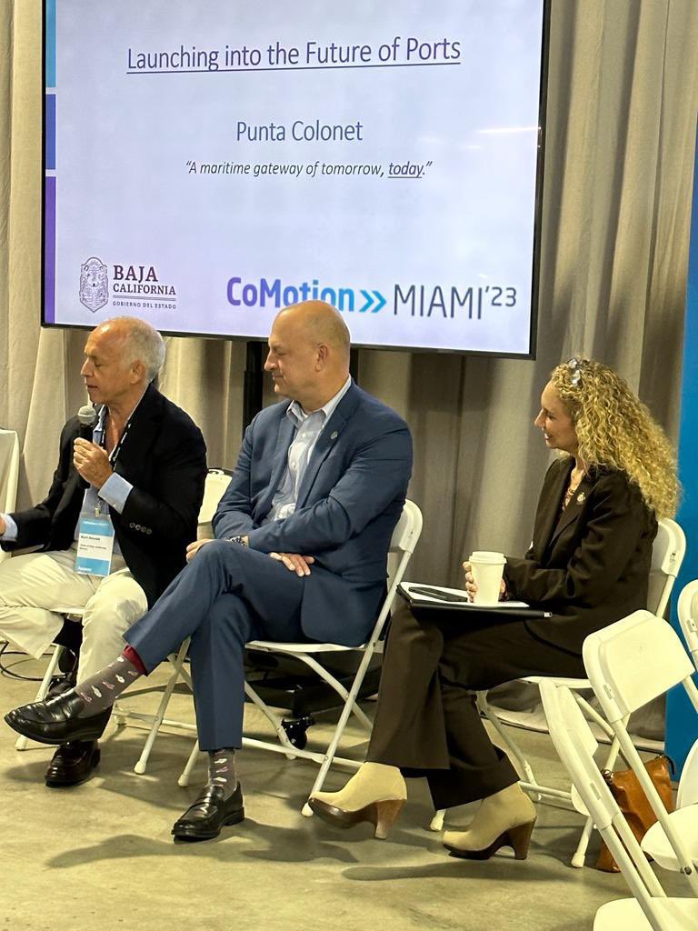 I participated as a speaker on today’s workshop “Port to Porch: The Importance of Visibility and Accesibility in a Multimodal Freight Network” presenting the Punta Colonet project; its challenges, digital and financial solutions to my co-speakers and participants

#CoMotionMiami