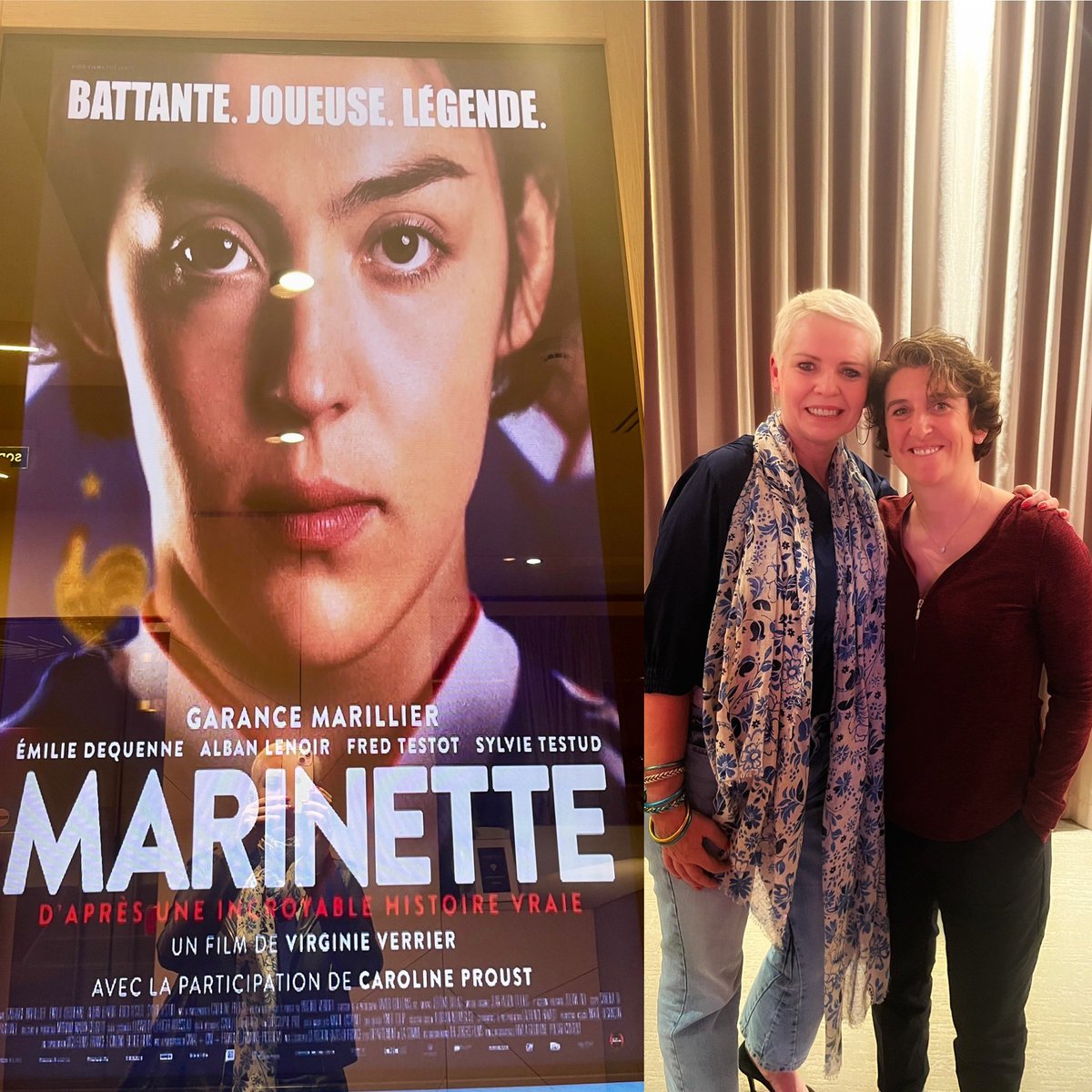 ALERTE 🔥🔥🔥
#Marinette le biopic de <a href="/PichonMarinette/">Marinette Pichon</a>, sortie le 7/6, il faut y courir ! Fort, bouleversant, l’itinéraire d’une pionnière, des combats qui ont ouvert la voie à ttes les autres. 
A signaler, l’interprétation magistrale de <a href="/GaranceMarillie/">Garance Marillier</a> 👌🏻
Merci <a href="/GroupeSNCF/">Groupe SNCF</a>