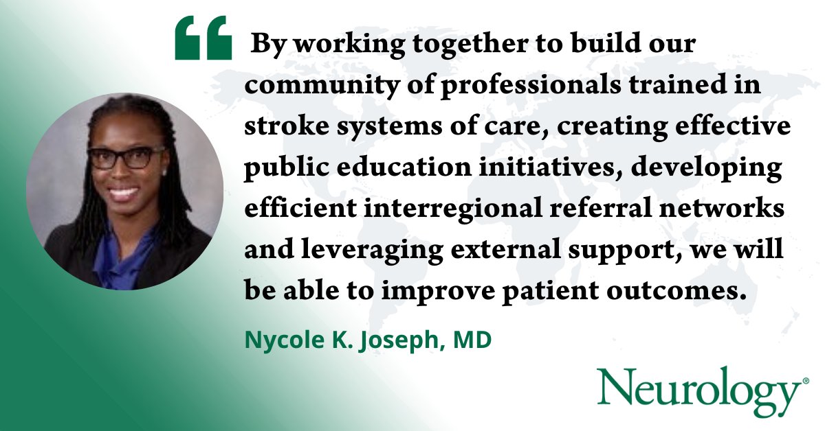 Neurology Journal (@greenjournal) on Twitter photo Read the latest from Neurology's Without Borders: "On the Road: A Saint Lucian Vascular Neurologist at the 2022 Global Stroke Alliance and the 2023 International Stroke Conference" by <a href="/NycoleKJosephMD/">Nycole K. Joseph, MD</a>:
bit.ly/3BghtfG
#GlobalNeurology <a href="/FarrahMateen/">Farrah Mateen</a> <a href="/DeannaSaylor1/">Deanna Saylor</a> Read the latest from Neurology's Without Borders: "On the Road: A Saint Lucian Vascular Neurologist at the 2022 Global Stroke Alliance and the 2023 International Stroke Conference" by <a href="/NycoleKJosephMD/">Nycole K. Joseph, MD</a>:
bit.ly/3BghtfG
#GlobalNeurology <a href="/FarrahMateen/">Farrah Mateen</a> <a href="/DeannaSaylor1/">Deanna Saylor</a>