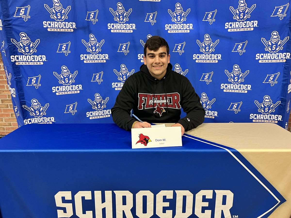 Signing Day // ✍️ Dom heads to <a href="/FisherAthletics/">SJF Cardinals</a> to continue his athletic and academic path! They are getting a good one! Good Luck!

 #WeAreWarr1ors⚔️ | #NextLevelWarrior