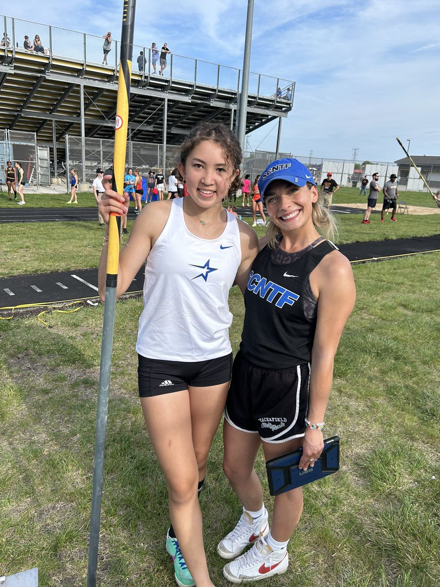 Hannah Wallace also punches her ticket to state in pole vault!!! Congratulations, Coach Stay!!