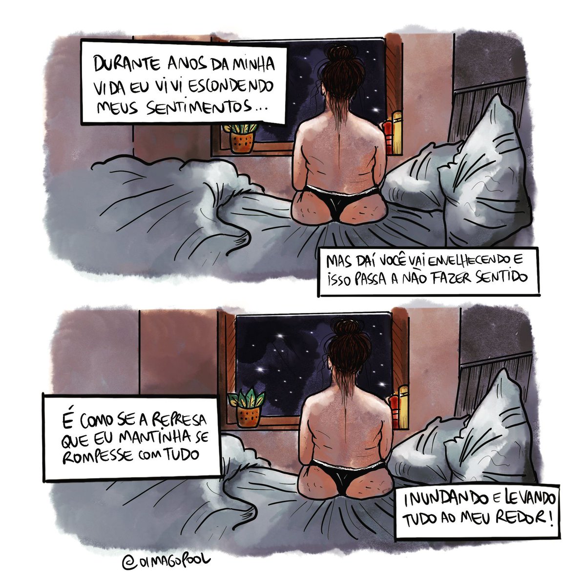 Magopool's tweet image. ✨ Contém crises existenciais ✨

Veja mais em:
instagram.com/p/CsHlZb8PPlU/…
.
.
.
.
.
.
#magopool #existencialismo #existencial #quadrinhosgram #quadrinhos #feminismo #corpolivre #bodypositivite #curvegirl #ilustradora #cartunista