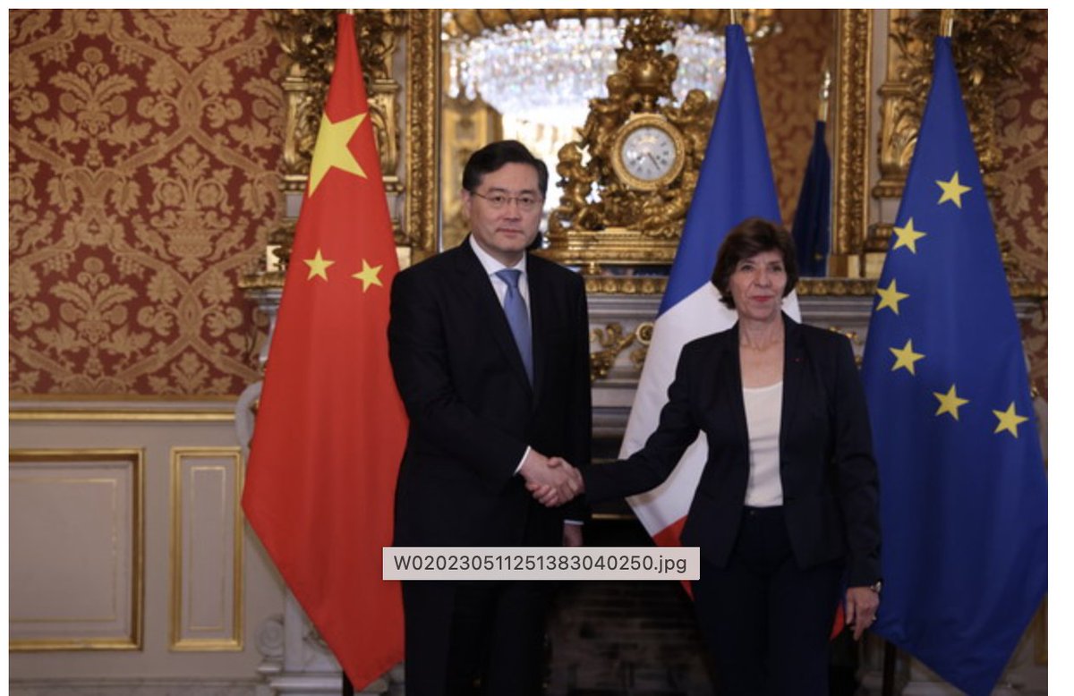 #Macron now moving to #BuyEuropean with #subsidies for buying #European cars. Not sure if  #China's foreign minister Qin Gang was told during his official visit only 15 hours ago. Not the concept of #strategic #autonomy China has in mind for the #EU!