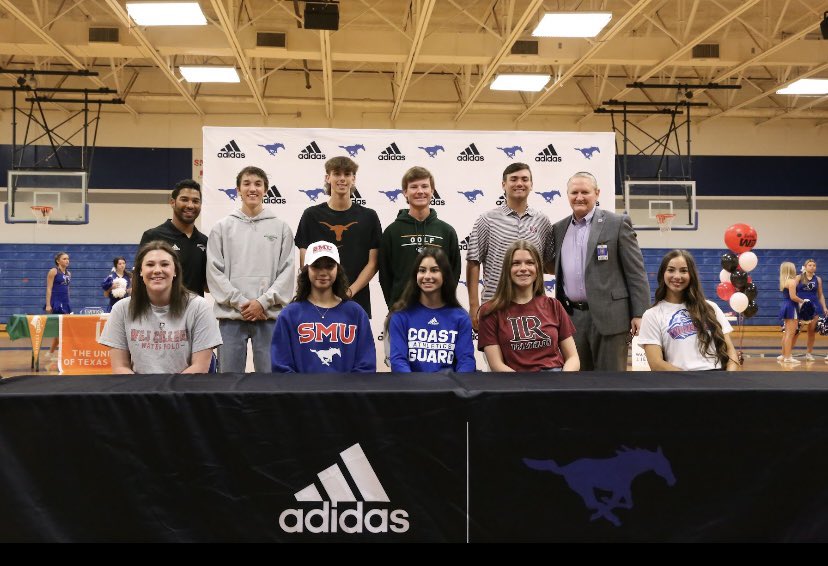 We had the privilege of celebrating 9 special people today. The hard work, dedication, and commitment these student athletes demonstrate is inspiring. #Mustangmindset