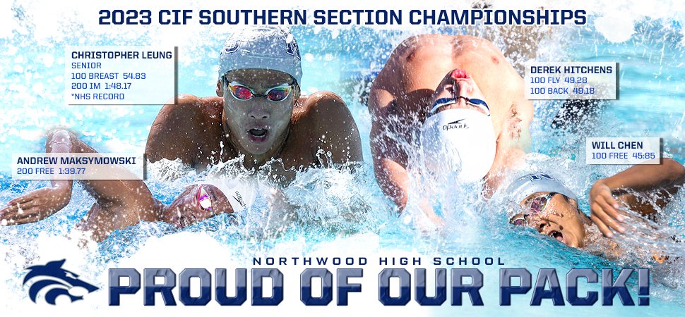 NORTHWOOD BLAZES AT 2023 CIF-SS D1 SWIMMING CHAMPIONSHIPS; BOYS 3RD OVERALL
nhsswim.net/Home/TabId/56/…