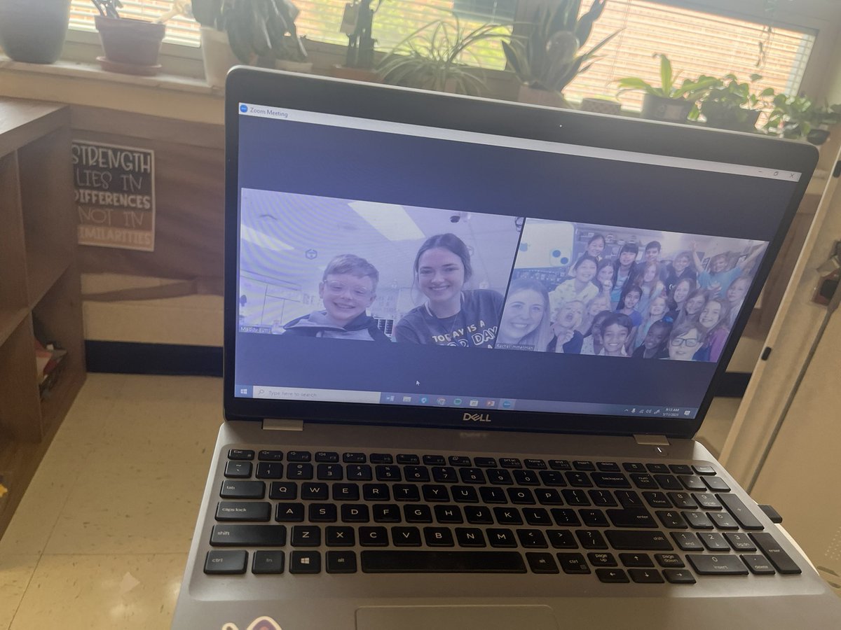ImmermanInKings's tweet photo. Our kids got to mark off one of the most special bucket list items this morning. Thanks to Miss Butts at @JFBKnights, we Zoomed with our friend who moved schools mid-year. It made our whole weeks! @KMEKnights @Kings_Schools https://t.co/lSxn9NvqbD