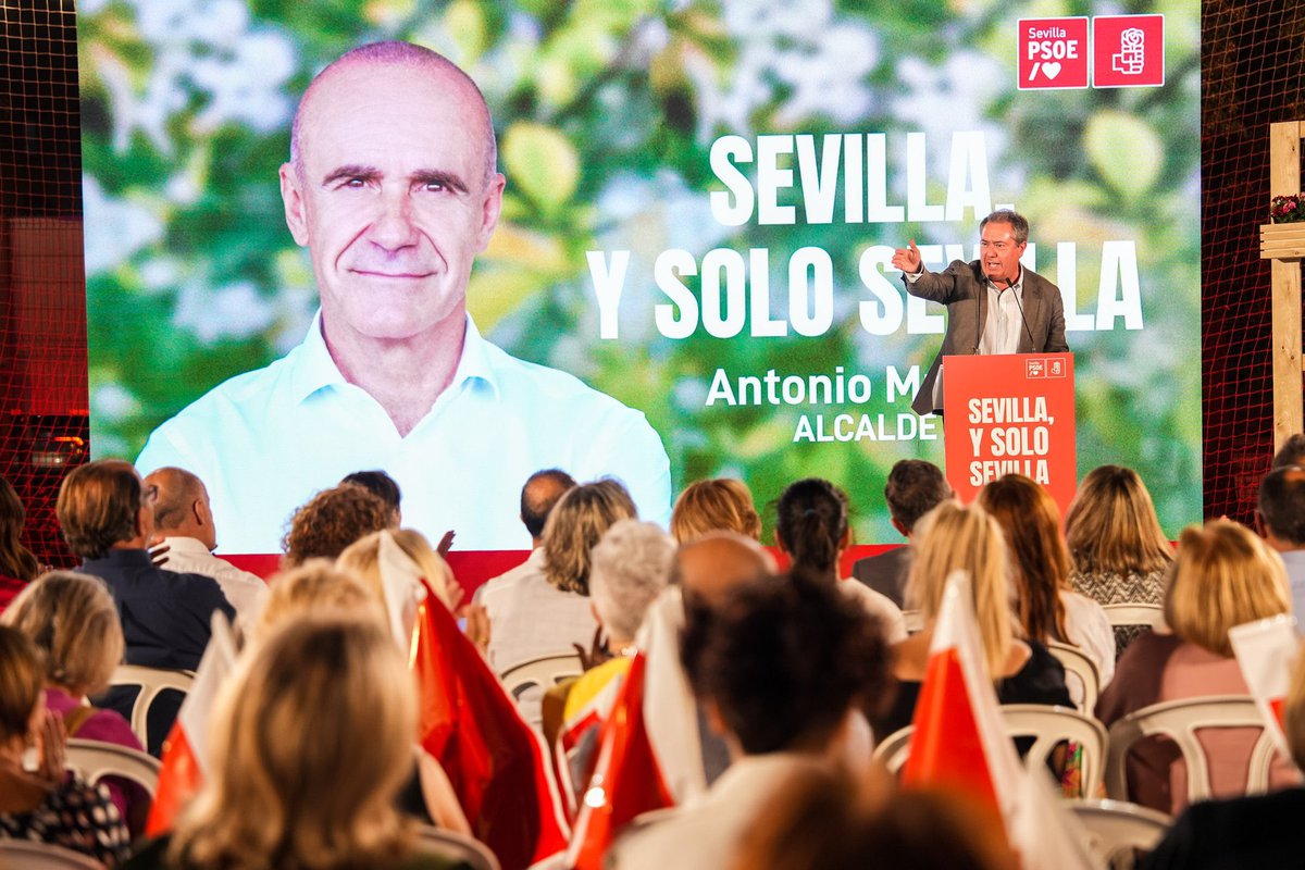 _JuanEspadas's tweet photo. El 28 de mayo, a comernos las urnas para no dar pasos atrás en las ciudades y pueblos de Andalucía.

En Sevilla sé que @antoniomunozsev va a revalidar la confianza de la gente. https://t.co/FvmttLnvM1