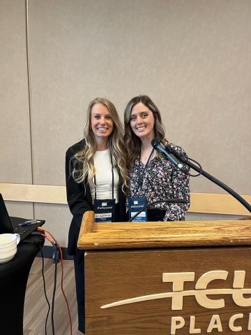 skye_barbic's tweet photo. Today @UBCOSOT students Sam and Whitney did so well presenting on the role of TikTok in Occupational Therapy practice. If you missed it- paper should be out in press next week! Look out for the sharing #CAOT2023 @CAOT_ACE @Caot_bc https://t.co/8NUMaM8xgw