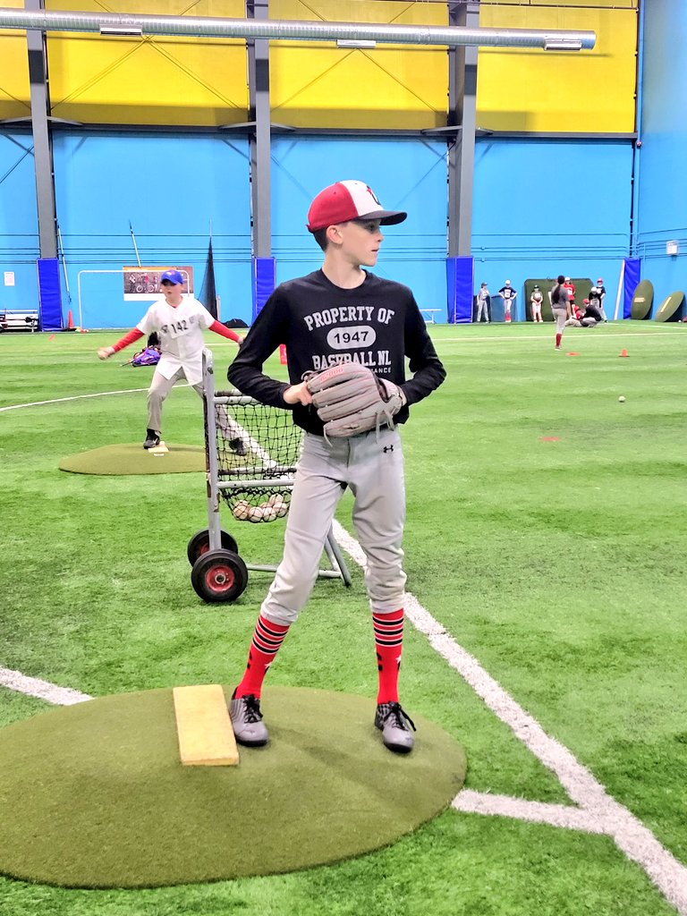 baseballstjohns's tweet photo. Another day, another tryout 💁‍♂️

Our 13U group hit the turf for the first time this season! 🔥

#GoCaps https://t.co/wg4TvcseUn