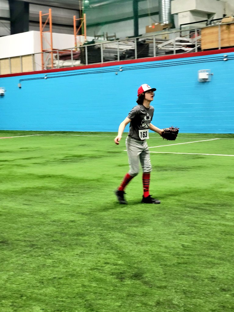 baseballstjohns's tweet photo. Another day, another tryout 💁‍♂️

Our 13U group hit the turf for the first time this season! 🔥

#GoCaps https://t.co/wg4TvcseUn