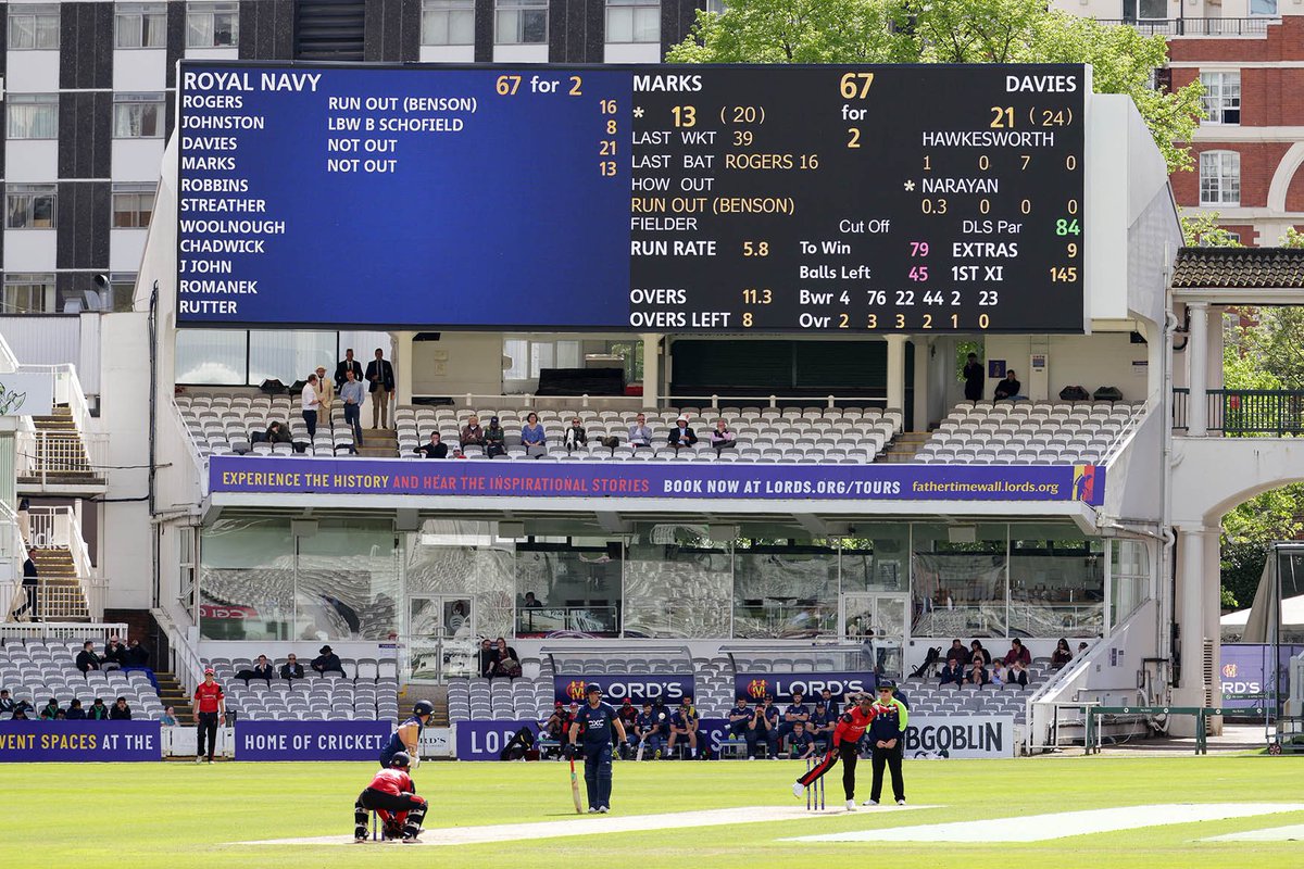 Royal Navy Cricket (@rncricket) on Twitter photo Another great day playing at <a href="/HomeOfCricket/">Lord's Cricket Ground</a> we appreciate all the support especially from <a href="/graynics/">Gray-Nicolls</a> and <a href="/DXCTechnology/">DXC Technology</a> Another great day playing at <a href="/HomeOfCricket/">Lord's Cricket Ground</a> we appreciate all the support especially from <a href="/graynics/">Gray-Nicolls</a> and <a href="/DXCTechnology/">DXC Technology</a>