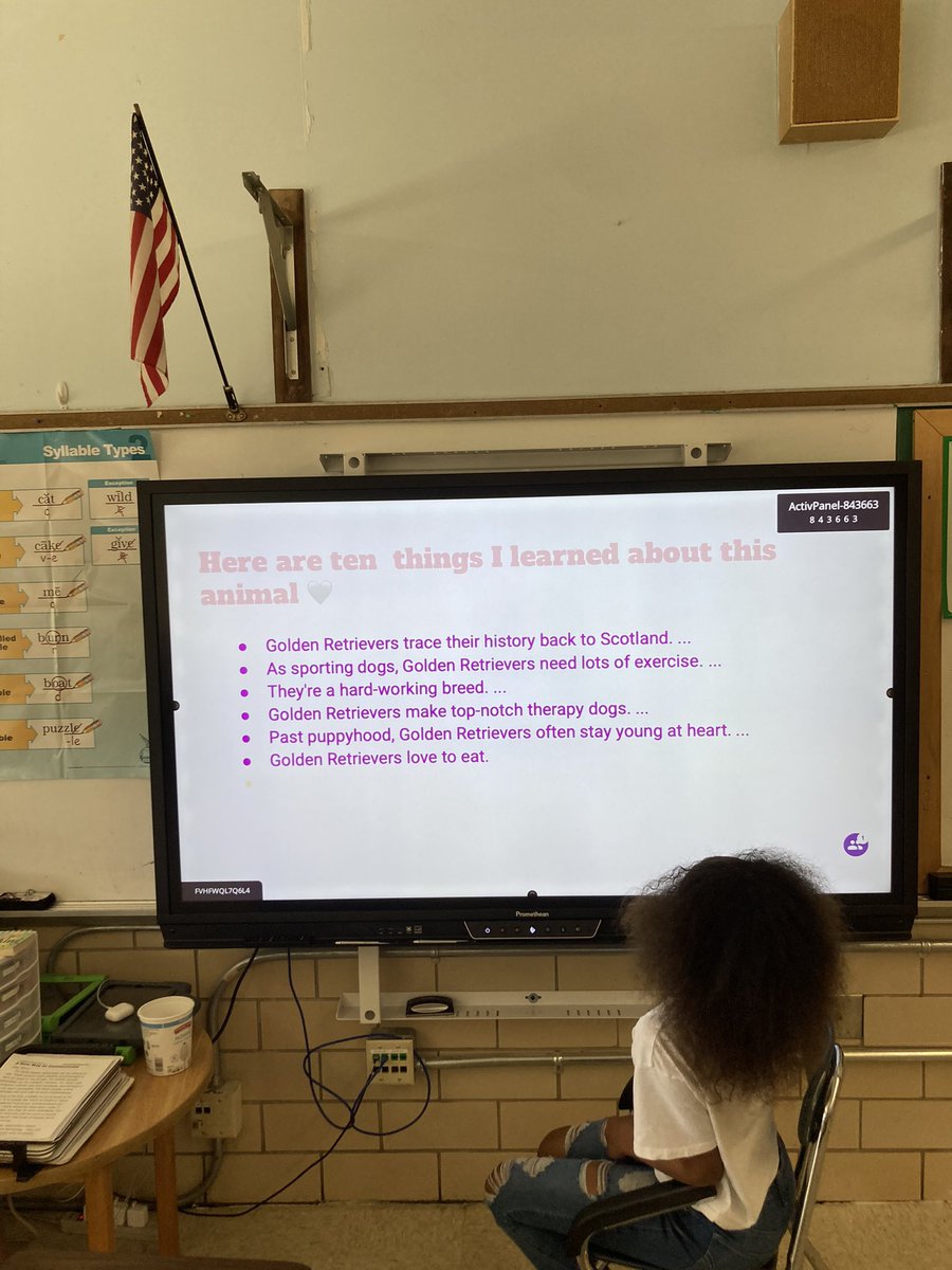 MrsHillGMA's tweet photo. Summer is right around the corner but that doesn’t stop us from working hard in room 210! Students completed an end of the year project that consisted of them picking an animal to research and then creating a presentation to share with their class! I am so proud of this bunch! 💚 https://t.co/6plUfjS5TO