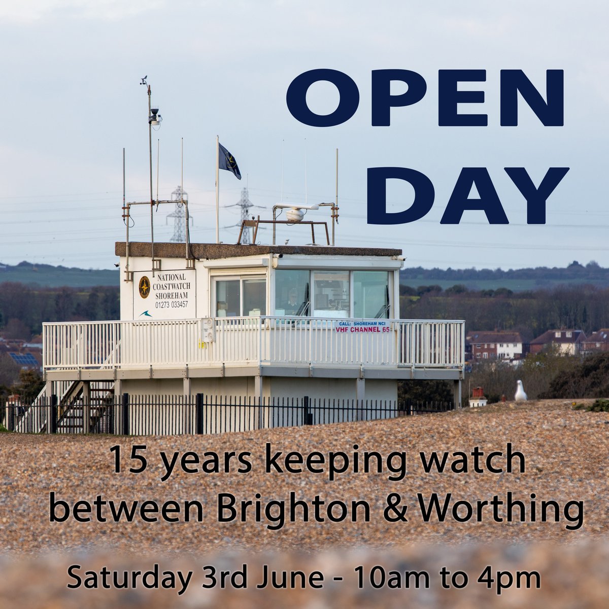NCIShoreham's tweet photo. NCI Shoreham are hosting an open day!! 🥳

Get to meet the guys and girls behind the binoculars and get an insight into what we do in our little white lookout

We are located next to Shoreham Fort, BN43 5HY

#EyesAlongTheCoast #NCIShoreham https://t.co/DWSFDKSFd7