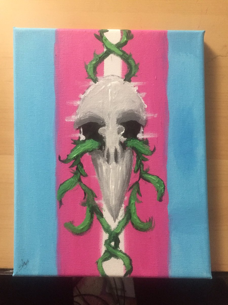 SilverShroom's tweet photo. Started getting into painting again, I really like how this turned out https://t.co/Hs9bw9vJTt