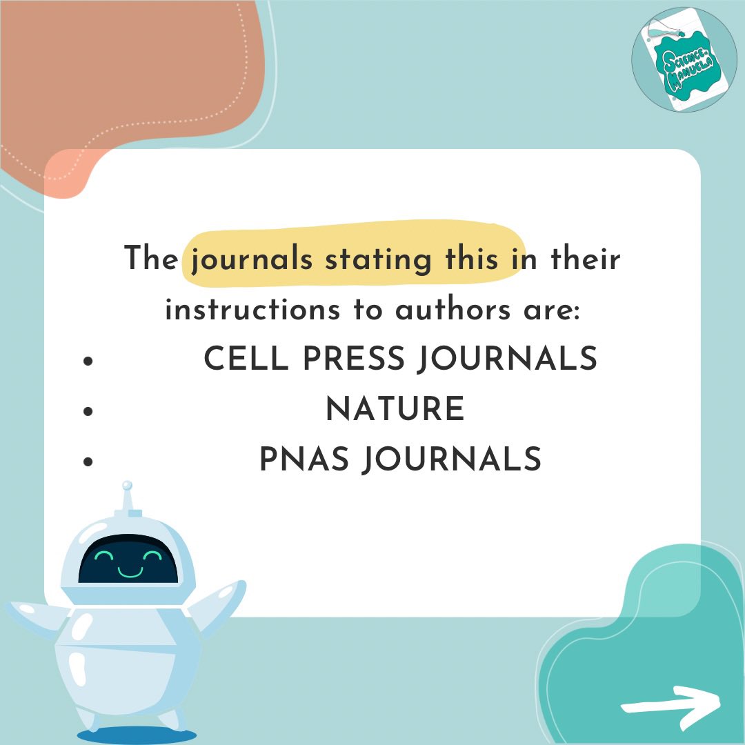 ManuelaMarescot's tweet photo. 👩🏼🔬 ChatGPT as an author? Let’s see which are the journals which are clearly against it! #chatgpt #peerreviewed #academicjournals #AI #sciencemanuela #author #guidelines #responsability #usefulpost #phdquestions #author https://t.co/lt4FkS2m8V