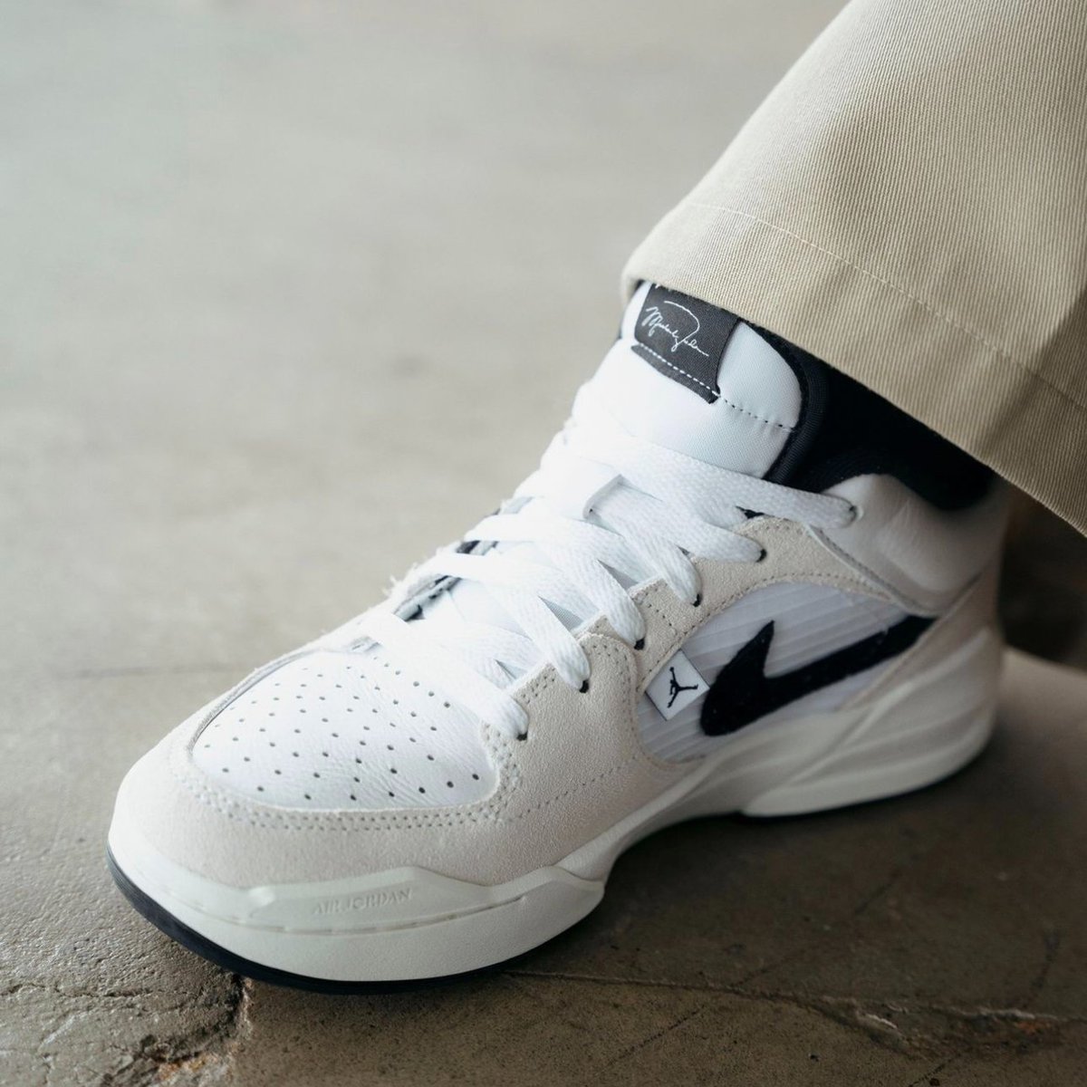 NIKE ☆ Jordan Stadium 90 Sail×Black Nike Jordan Stadium 90 [DX4397-121] Men Casual Shoes White