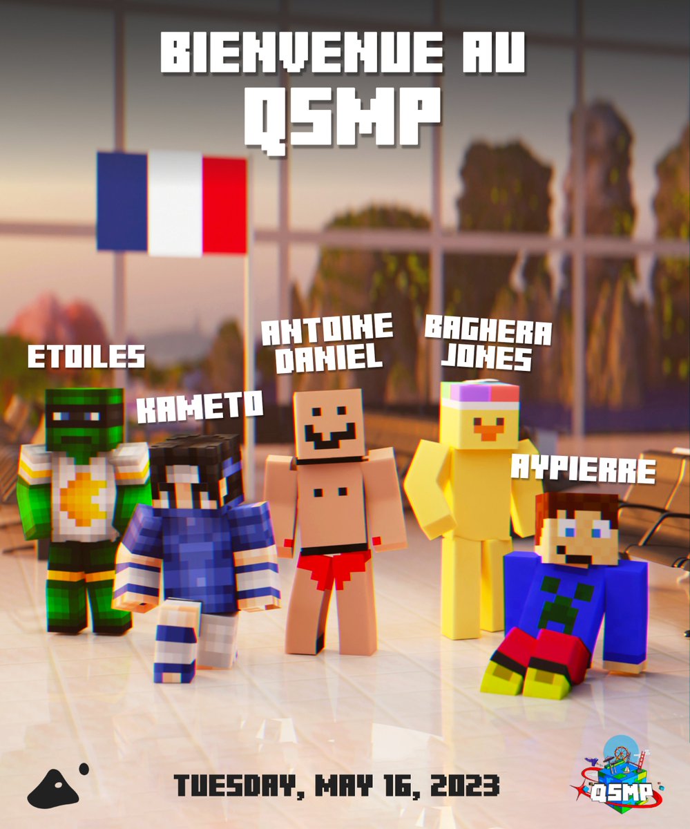 WELCOME FRENCH SPEAKING COMMUNITY WELCOME FRENCH CREATORS WELCOME WORLD TO QSMP!!