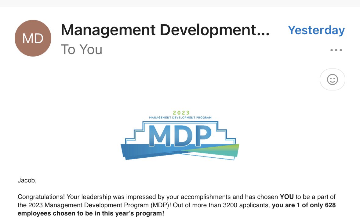 My Twitter feed is full of MDP announcements; 2023 MDP is going to be amazing!! Looking forward to representing the Northern Plains! #2023MDPLife #BOLDNorthernPlains #GoWest #LifeAtATT