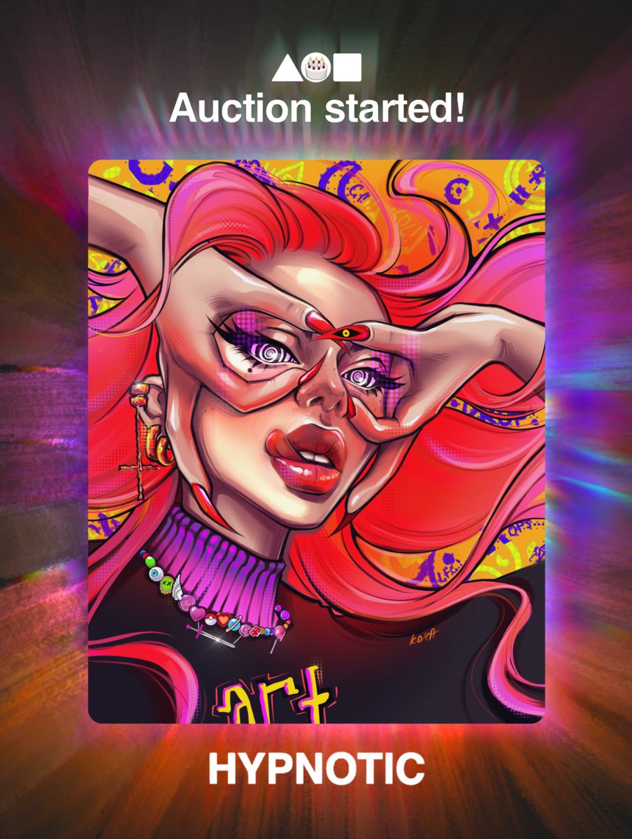 ❤️‍🔥 ITS  LIVE AUCTION ! ❤️‍🔥
Inconceivably grateful! happy as if this is my first time 🥳
Amazing <a href="/Artful3ndeavors/">gaurand.eth</a> started auction for my beautiful 'HYPNOTIC'🪄

Thank you with all my heart for this incredible birthday gift! You are the best Greg! 🥹💋♥️🫶🏻
