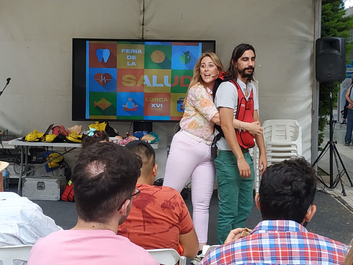 Area3Lorca's tweet photo. #FeriadelaSalud en Lorca. Este viernes continuará con una Charla de un fisioterapeuta del Servicio de Rehabilitación del Hospital Rafael Méndez @Area3Lorca y taller de Rehabilitación de Higiene postural en Escolares. #Postureando y Taller de Reanimación #Cardiopulmonar RCP. https://t.co/AO0CJkDawL
