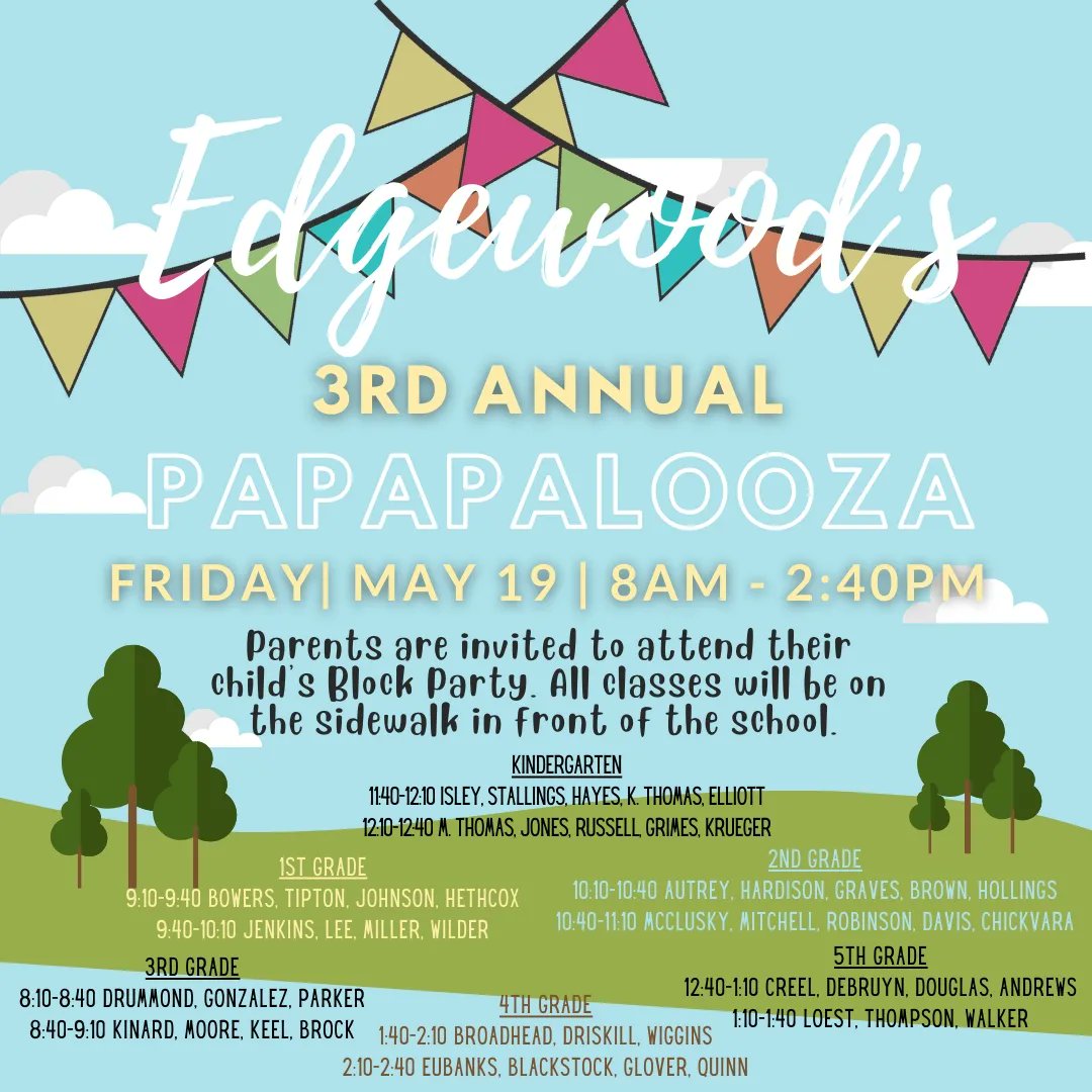 Papapalooza is next week!! #WeareEWD #WeareHWD