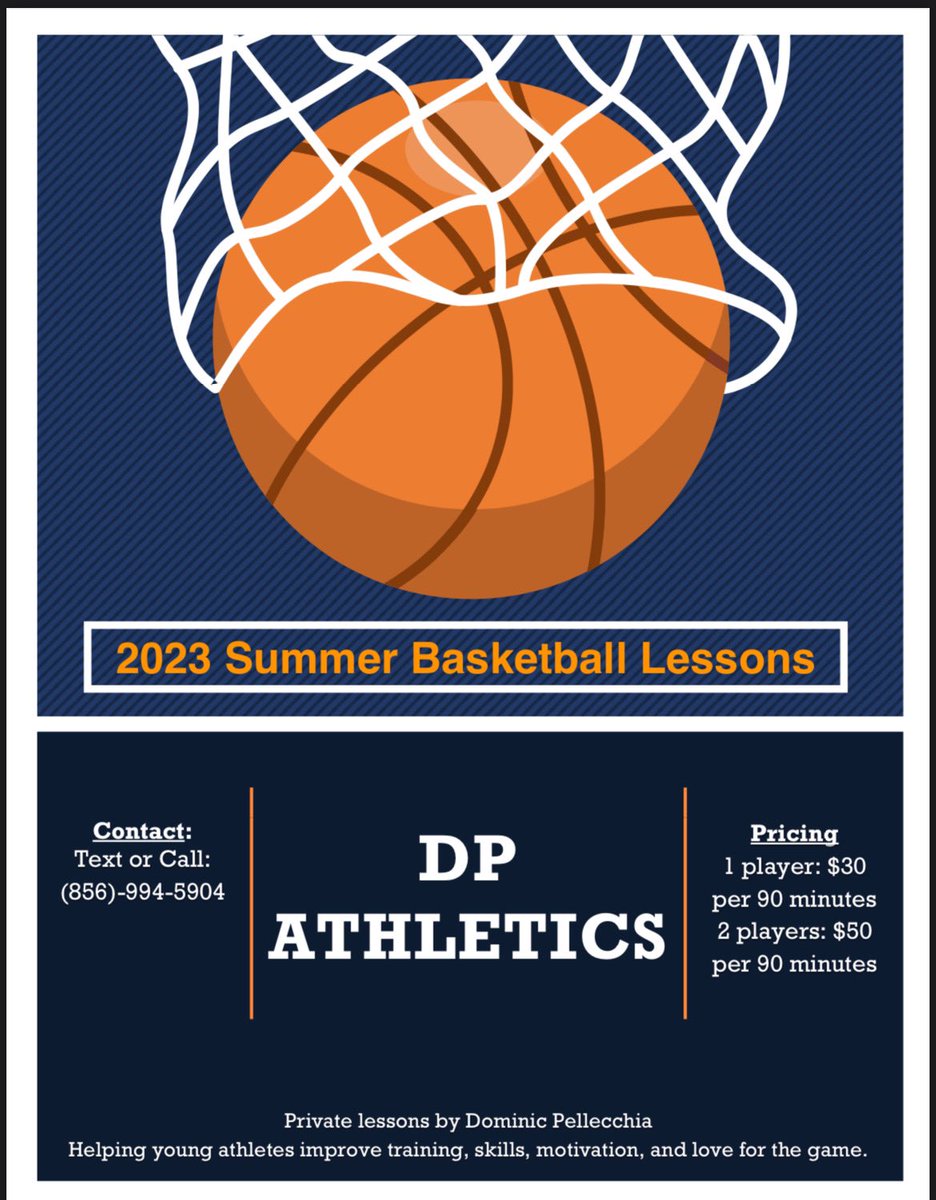 BellaSteidle's tweet photo. Looking for players of all levels and ages who want to get in the gym and train this summer in the South Jersey Area!  Feel free to inquire through DM or text/call 856-434-3605. https://t.co/5SP1TneCxV
