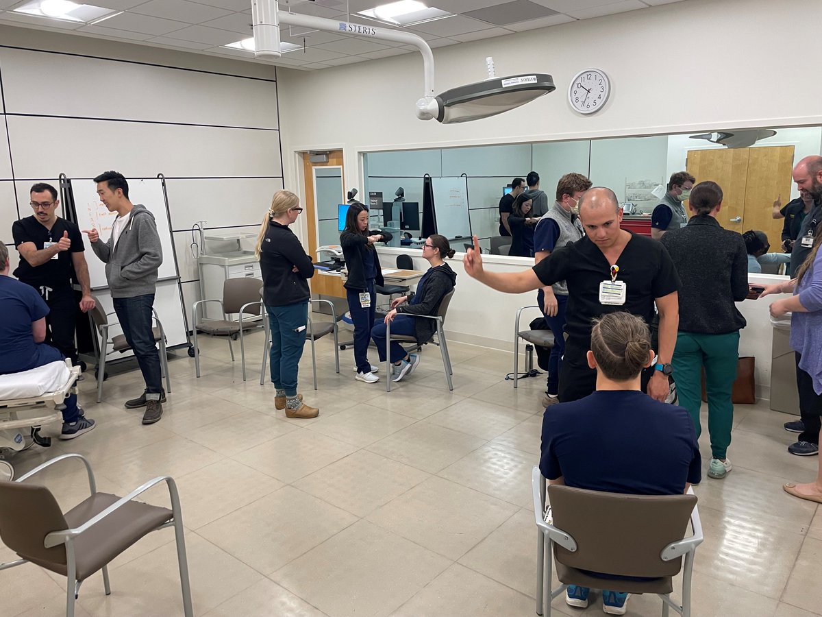 We had a blast teaching our Emergency Room Trainees how to perform the 3-minute neurological exam and HINTS exam during the Dizzy &amp; Vertigo Conference. 🧠💪#neurotwitter  <a href="/UCD_Neurology/">UC Davis Neurology</a> <a href="/UCDavisSim/">UC Davis Health Center for Simulation & Education</a> <a href="/UCDavisHealth/">UC Davis Health</a>