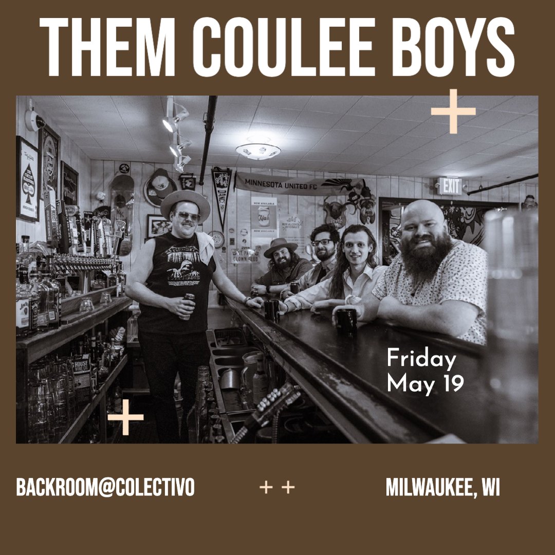 Pabst Theater Group (@pabsttheatergrp) on Twitter photo A little birdie told us it's been TEN WHOLE YEARS of <a href="/ThemCouleeBoys/">Them Coulee Boys</a> keeping things real coul. Come congratulate them at a real live barn burner in person at The Back Room @ Colectivo on the 19th!
Tickets available here ➤ bit.ly/COULEEMKE23 A little birdie told us it's been TEN WHOLE YEARS of <a href="/ThemCouleeBoys/">Them Coulee Boys</a> keeping things real coul. Come congratulate them at a real live barn burner in person at The Back Room @ Colectivo on the 19th!
Tickets available here ➤ bit.ly/COULEEMKE23