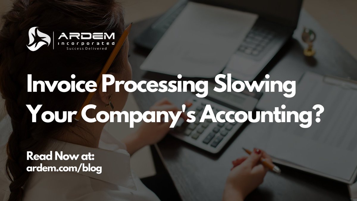 ARDEMinc's tweet photo. Invoice Processing Slowing Your Company's Accounting? Visit: https://t.co/wU73SAzGhd to learn more

#accounting #accountspayable #finance #ARDEM #bpo #outsourcing #AI #RPA #automated #automation #profits #invoices #invoiceprocessing #invoiceprocessingautomation #inovicesmanager https://t.co/TMzy4krJK1
