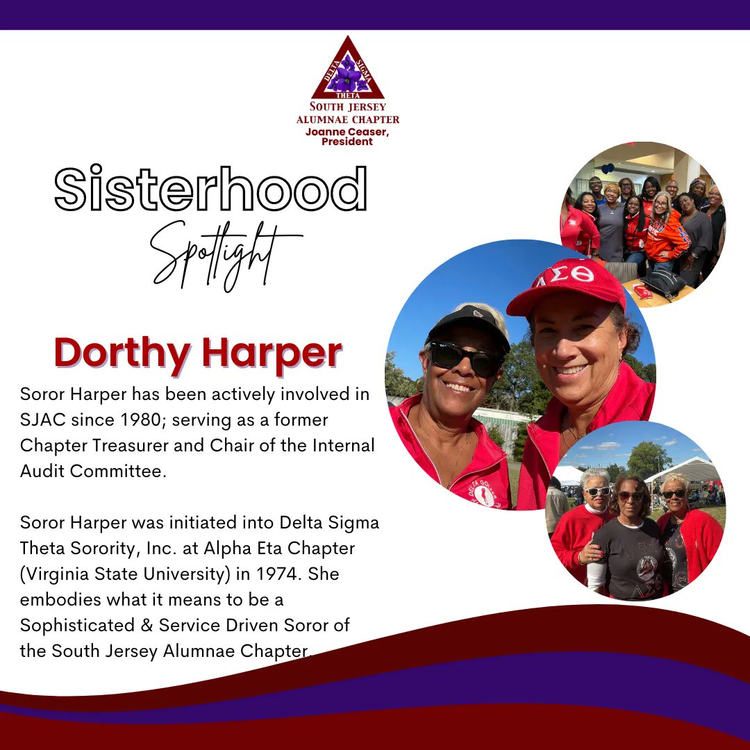 South Jersey Alumnae Chapter spotlights wonderful members fulfilling our beloved sorority's vision.  #DST1913 #JoyInOurSisterhood #SouthJersey #AMOL