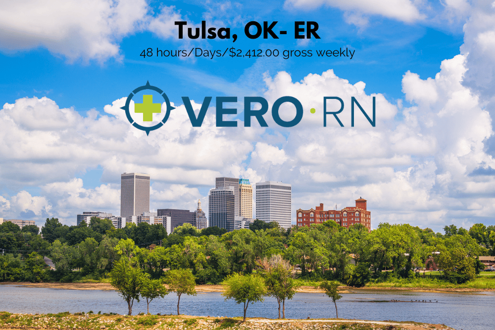TravelVeroRN's tweet photo. We are currently staffing for an ER assignment in Tulsa, OK!
Locals are encouraged to apply as well!

Tulsa offers numerous recreational opportunities and a vibrant performing arts scene. 

Apply Today: 

 https://t.co/WpLsieHAsA

 #tulsa #verorn #travelnurse #verotravelnurse https://t.co/HlydetNw3U
