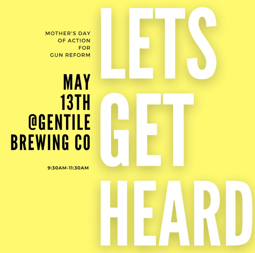 Feeling sad and overwhelmed at the world? Join me and Kelly from Cozy Supply Gifts &amp; Goods this Saturday from 9:30-11:30am at <a href="/GentileBrewing/">gentilebrewing</a> to write and phone legislators about gun reforms. 

With our powers combined we can accomplish anything 💪